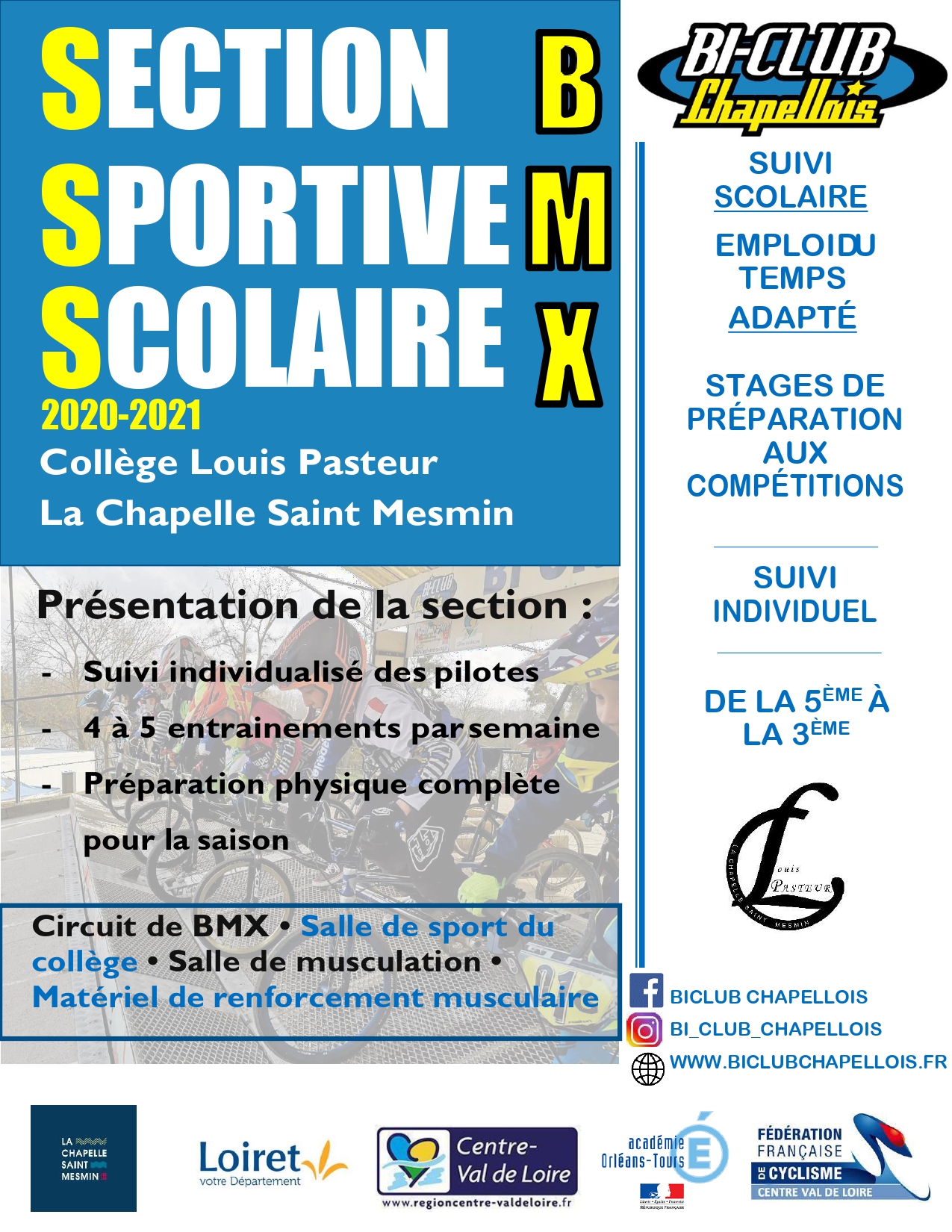 Flyer section sportive scolaire